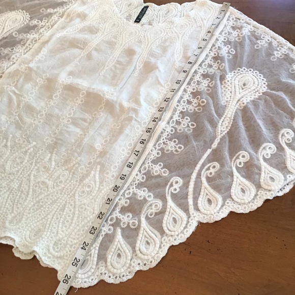 STUNNING BOHO LACE ANGEL SLEEVE TOP     1 left - Picture 8 of 9